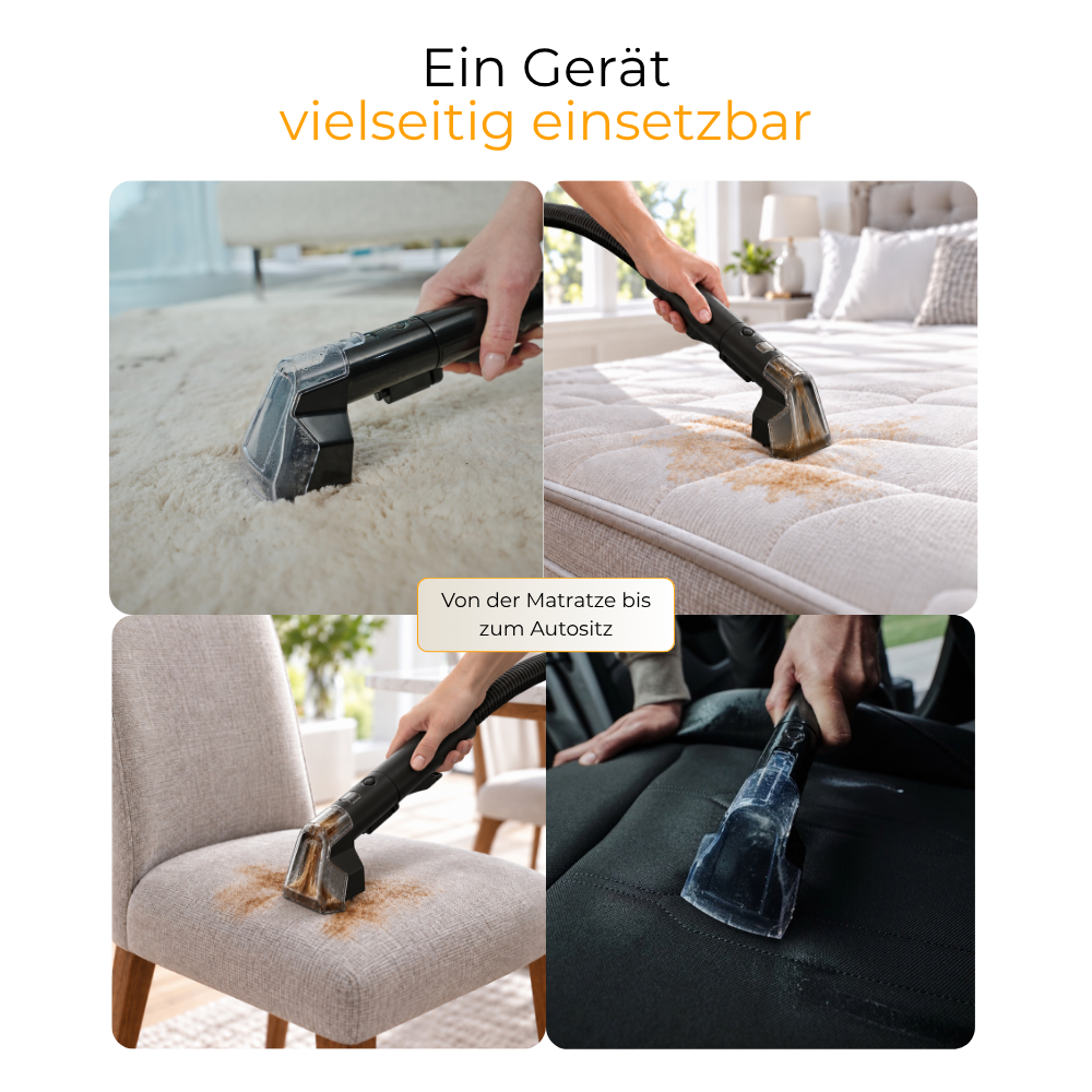Ideal für Sofa, Teppich, Matratze und Autositze