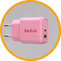 Ladeadapter Seidenpink